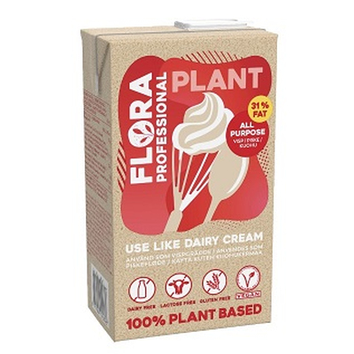 Vegetable cream FLORA 31%, 1 L